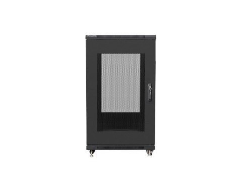 Szafa stojąca 19 cali 22U 600x800 drzwi perforowane, czarna Szafa stojąca 19 cali 22U 600x800 drzwi perforowane, czarna