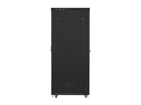 Szafa stojąca Rack 19 cali 47U 800x1200mm, drzwi szklane LCD (FLAT PACK) czarna Szafa stojąca Rack 19 cali 47U 800x1200mm, drzwi szklane LCD (FLAT PACK) czarna