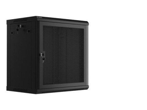 Szafa wisząca 19 cali 12U 600x450 drzwi perforowane (flat pack) czarna Szafa wisząca 19 cali 12U 600x450 drzwi perforowane (flat pack) czarna