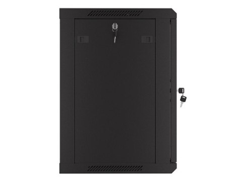 Szafa wisząca 19 cali 12U 600x450 drzwi perforowane (flat pack) czarna Szafa wisząca 19 cali 12U 600x450 drzwi perforowane (flat pack) czarna