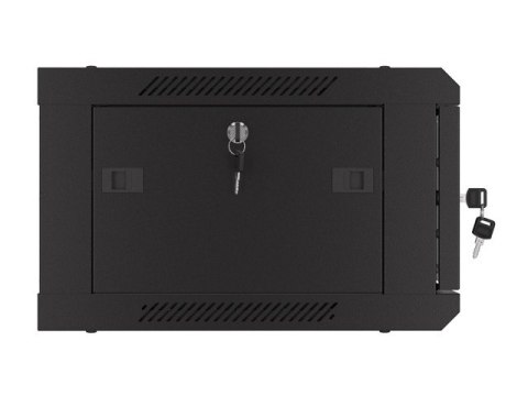 Szafa wisząca 19 cali 4U 600x450 drzwi perforowane (flat pack) czarna Szafa wisząca 19 cali 4U 600x450 drzwi perforowane (flat pack) czarna