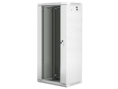 Szafa instalacyjna wisząca 19'' 27U 600X450mm szara (drzwi szklane) Szafa instalacyjna wisząca 19'' 27U 600X450mm szara (drzwi szklane)