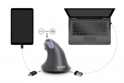 Mysz ergonomiczna pionowa YMS 50350 ERGO USB A , USB C Mysz ergonomiczna pionowa YMS 50350 ERGO USB A , USB C