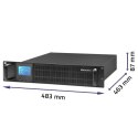 Zasilacz awaryjny UPS RACK | 1kVA | 800W | LCD