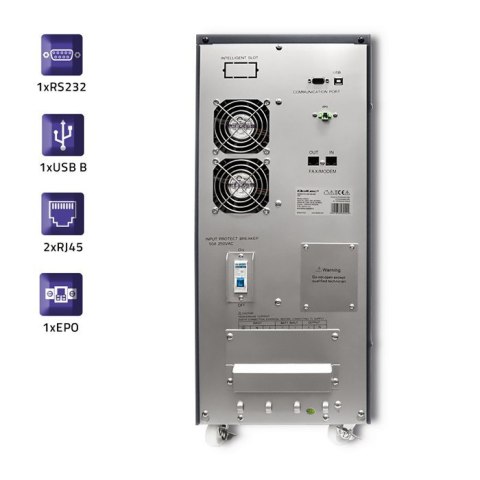 Zasilacz awaryjny UPS, on-line, czysta fala sinusoidalna, 10kVA, 8kW, LCD USB Zasilacz awaryjny UPS, on-line, czysta fala sinusoidalna, 10kVA, 8kW, LCD USB