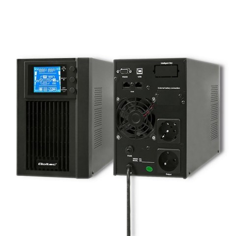 Zasilacz awaryjny UPS, on-line, czysta fala sinusoidalna, 1KVA, 800W, LCD, USB Zasilacz awaryjny UPS, on-line, czysta fala sinusoidalna, 1KVA, 800W, LCD, USB