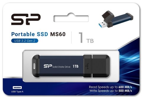 Dysk zewnętrzny SSD MS60 1TB USB 3.2 600/500MB/s Dysk zewnętrzny SSD MS60 1TB USB 3.2 600/500MB/s