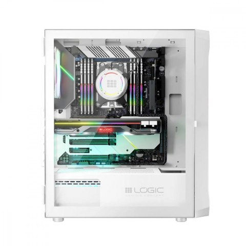 Obudowa Komputerowa Logic Portos ARGB Midi USB 3.0 Biała Obudowa Komputerowa Logic Portos ARGB Midi USB 3.0 Biała