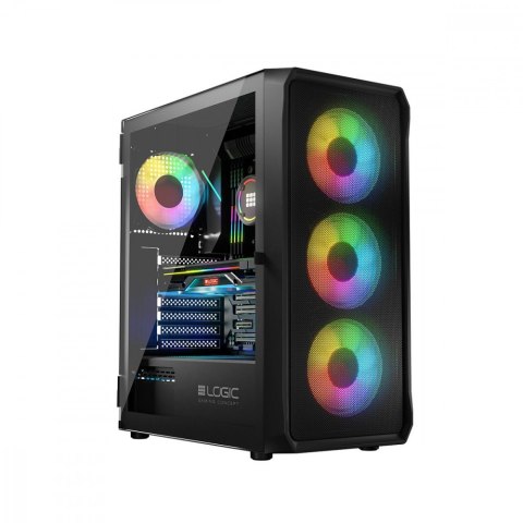 Obudowa Komputerowa Logic Portos ARGB Midi USB 3.0 Czarna Obudowa Komputerowa Logic Portos ARGB Midi USB 3.0 Czarna