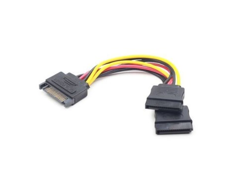 KABEL SATA (M)->SATA(F)X2 15CM KABEL SATA (M)->SATA(F)X2 15CM