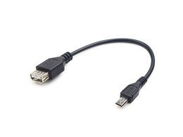 KABEL USB MICRO BM->AF USB 2.0 OTG 15CM długi wtyk