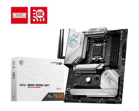 Płyta główna MPG B650 EDGE WIFI AM5 4DDR5 HDMI/DP ATX Płyta główna MPG B650 EDGE WIFI AM5 4DDR5 HDMI/DP ATX