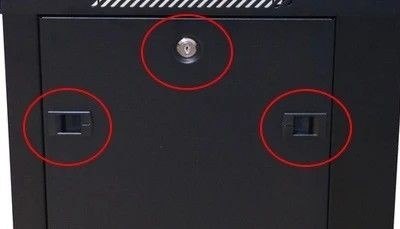 Szafa rack 15U 600x450mm czarna wisząca Szafa rack 15U 600x450mm czarna wisząca