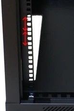 Szafa rack 18U 600x450mm czarna wisząca Szafa rack 18U 600x450mm czarna wisząca