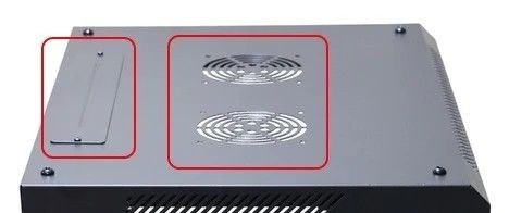 Szafa rack 18U 600x450mm czarna wisząca Szafa rack 18U 600x450mm czarna wisząca