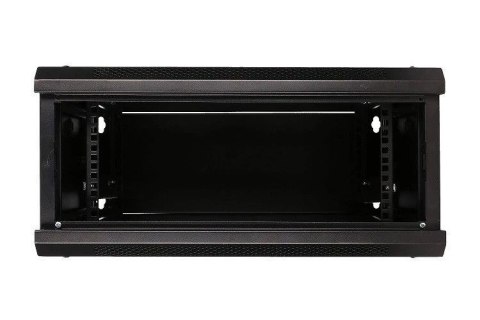 Szafka wisząca rack 4U 600x600 czarna szklane drzwi Szafka wisząca rack 4U 600x600 czarna szklane drzwi