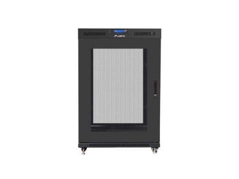 Szafa stojąca 19 cali 22U 800x1000 drzwi perforowane LCD (flat pack) V2 czarna Szafa stojąca 19 cali 22U 800x1000 drzwi perforowane LCD (flat pack) V2 czarna