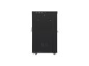 Szafa stojąca 19 cali 22U 800x1000 drzwi szklane LCD (flat pack) V2 czarna