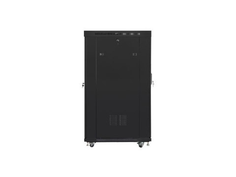 Szafa stojąca 19 cali 22U 800x1000 drzwi szklane LCD (flat pack) V2 czarna Szafa stojąca 19 cali 22U 800x1000 drzwi szklane LCD (flat pack) V2 czarna