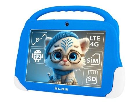 Tablet KidsTAB8 4G 4/64GB Niebieskie etui Tablet KidsTAB8 4G 4/64GB Niebieskie etui