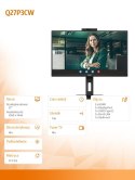Monitor Q27P3CW 27 cali IPS DP HDMIx2 USB-C Pivot Kamera