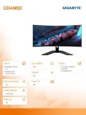 Monitor 34 cale GS34WQC 120H 1ms/VA/HDMI//DP