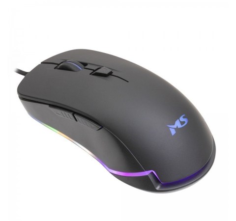 Mysz gamingowa przewodowa Nemesis C305 3200 DPI 6P RGB LED czarna Mysz gamingowa przewodowa Nemesis C305 3200 DPI 6P RGB LED czarna
