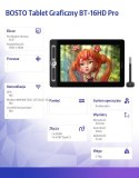 Tablet graficzny BT-16HD PRO 1920x1080 FHD Klawisze