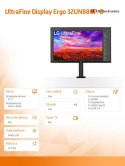 Monitor 32UN880P-B 31.5 cala 4K UHD HDR 10 FreeSync