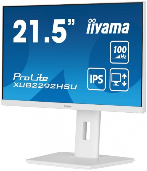 Monitor 21.5 cala ProLite XUB2292HSU-W6 IPS,100Hz,FreeSync,PIVOT,0.4ms,HDMI, DP,4xUSB(3.2),2x2W,HAS(150mm), Biały Monitor 21.5 cala ProLite XUB2292HSU-W6 IPS,100Hz,FreeSync,PIVOT,0.4ms,HDMI, DP,4xUSB(3.2),2x2W,HAS(150mm), Biały