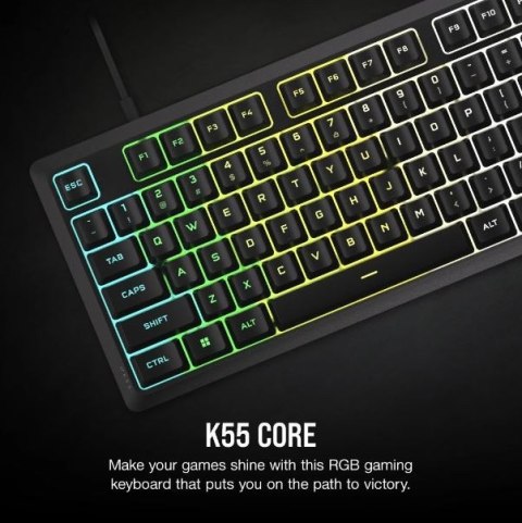 Klawiatura K55 Core RGB Czarna