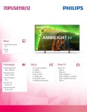 Telewizor 70 cali LED 70PUS8118/12