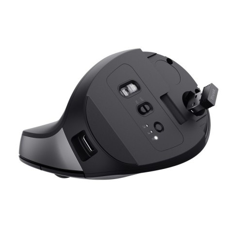 Mysz ergonomiczna BAYO+ Bezprzewodowa Czarna Mysz ergonomiczna BAYO+ Bezprzewodowa Czarna