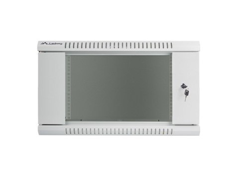 Szafa instalacyjna wisząca 19'' 6U 600X450mm szara (drzwi szklane) Szafa instalacyjna wisząca 19'' 6U 600X450mm szara (drzwi szklane)
