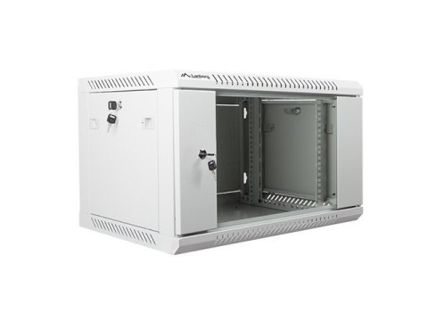 Szafa instalacyjna wisząca 19'' 6U 600X450mm szara (drzwi szklane) Szafa instalacyjna wisząca 19'' 6U 600X450mm szara (drzwi szklane)