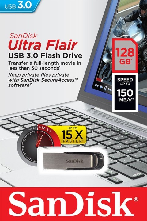 ULTRA FLAIR USB 3.0 128GB (do 150MB/s) ULTRA FLAIR USB 3.0 128GB (do 150MB/s)