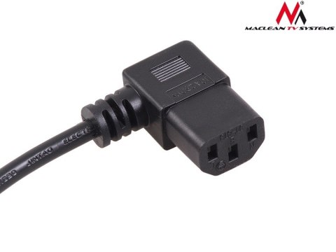 Kabel zasilający kątowy 3 pin 5M wtyk EU MCTV-804 Kabel zasilający kątowy 3 pin 5M wtyk EU MCTV-804