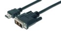 Kabel adapter HDMI Standard 1080p 60Hz FHD Typ HDMI A/DVI-D (18+1) M/M czarny 2m